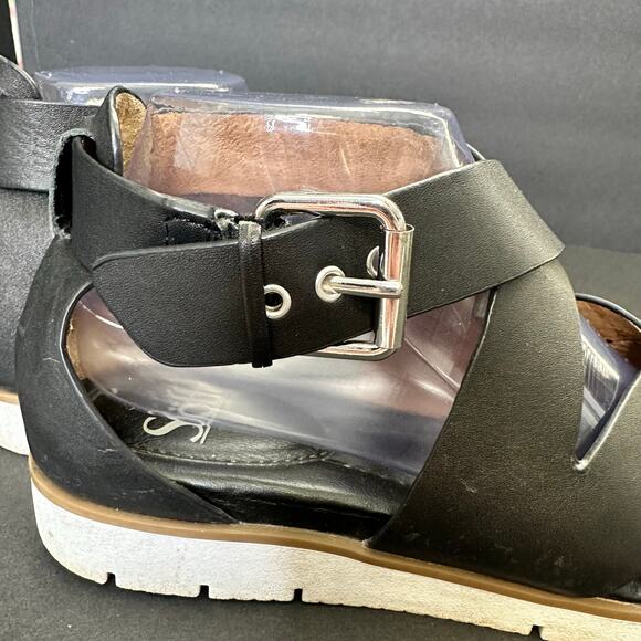 Sofft Womens size 9 Mirabelle Adjustable Strappy Leather Sandals Black - Picture 6 of 11